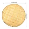 Assiettes 4 pcs pour tisser le bambou bambou table basse plate-forme en osier panier de fruits pour la maison