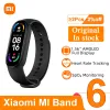 Microphones Xiaomi Mi Band 6 Smart Bracelet 1,56 "Amoled Screen Miband 6 Blood Oxygène Fiess Traker Bluetooth ATM Smart Smart Band