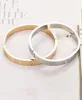 logo Screw bracelet women stainless steel gold bangle Can be opened couple simple jewelry gifts for woman Accessories whole ch3932672