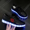 サイズ3442キッズUSBガールズフォーガールズボーイズ女性靴shoes krasovki with backlight light led glowing 240416