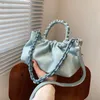 Shoulder Bags Bag 2024 Stylish Hand-held Pleated Cloud Simple Chain One-shoulder Stiletto Girl