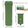 Taschen Naturhike Air Mat Ultraleich tragbarer Matratzen -Backpackung wasserdichtes Klapp -Bett -Travel -Campingmatte mit Kissen