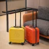 Luggage 18 inch carryon luggage female small lightweight trolley suitcase fashion pull rod box boarding children's travel suitcase