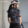 Vestes de course Mcycle Arrivée anti-UV Humiturewicking Race Coute Couper à manches Femmes Cycling Jersey pour le vélo de route