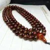 Figurines décoratives Bouddhisme tibétain Old Agate One Line Dzi Bel 108 Collier Bracelet