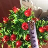 Fiori decorativi 1pc in vaso artificiale pianta di frutta vegetale bonsai giardino decorazioni per feste di nozze finte fiore
