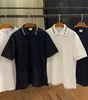 Mode heren PoloS Designer T Shirts korte mouw T -shirt Polo shirt hoogwaardige letter borduurwerkpatroon kleding kleding T -shirt zwart en wit heren T -stukken euro maat