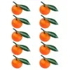 Party Decoration 10 PCS Props Vases Home Decor Artificial Oranges Model Foam Restaurant Display Fruits