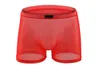 Sous-pants 2024 Marque Howe Ray Men Men Underwear Boxer Shorts Men's Ice Silk Cool Breathable Thin Sexy Transparent Soft Male Pottel