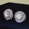 Teste de aprovação total de 6ct Brincos de moissanita para meninas Mulheres S925 Sterling Silver Moissanite Brincos de diamante de diamante Jóias finas