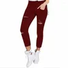 Jeans féminins 2024 Ripped for Women Big Size pantalons Stretch Crayer Pantals Leggings