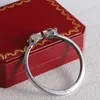 Pulsera de oro de lujo Cabeza de tigre para mujer Arpletas de brazaletes para hombres Diamantes Diseñador de diamantes Joyas Damas Cualquier situación Accesorios clásicos con caja