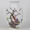 Decorative Figurines Collection Of Chinese Folk Ceramic Vase Painted Flowers And Birds Pattern Home Decoration W Qianlong Logo