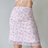 Skirts Go Girl Homemade Fashion Style Retro Butterfly Print Skirt Women's Summer High Waist Slim Fit Bodycon Dress