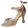 Dance Shoes Evkoodance Brand Lady Salsa 7cm Heel PU con Crystal Buckle Latin EVKOO-202