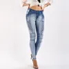 Women's Jeans Moto Biker For Women 2024 Stretch Denim Pencil Pants Woman Streetwear Mujer Pantalon Femme Big Size 3xl 4xl