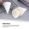 Disposable Cups Straws 200 Pcs Dessert Water Cooler Cone Dispenser Ice Cream Paper Storage Shaped Holders