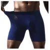 Sous-pants Gym Men Boxer short sexy sportif élastique sous-vêtements Boxer de compression de fitness de fitness Séchante rapide longue respirante