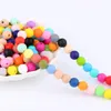 500pc Silicone Beads 15mm Food Grade Round Pacifier Chain Bead DIY Baby Pendant Teething Necklace Teether 240415