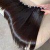 Pacotes de cabelo de cabelo humano reto vietnamita, tramas de cabelo não processadas de cor natural de cor, extensão de cabelo 1 negócio