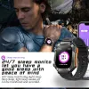 Kijkt Gejian GPS Military Smart Watch Men voor Android iOS Ftiness Watches IP68 Waterdichte 2.0'ai Voice Bluetooth Call Smart Watch 2023