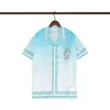 Summer Mens Designer Shirts Casablanc shirt Man Womens Tees Brand Short Sleeves Top Sell Luxury Men Hip Hop clothes SIZE M-3XL