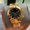 U1 Top AAA Automatiska mekaniska herrar Titta på Panda Luxury Designer Fashion Diamond Bezel Meteorite Face Dial Folding Buckle Sapphire Daytonas Designer Wristwatches