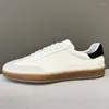 Casual Shoes LP Högkvalitativ läderproduktion Flat Men's White Retro German Training 2024 All Lace-Up Vulcanized