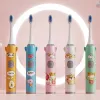 Heads Sonic Electric child toothbrush 360 Degrees Smart Tooth Brush Teeth Whitening for Waterproof With 4pcs Replacement Brush Head