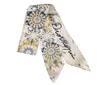 Ink Painting Print Big Luxury Woman Twilly Silk Scarf Brand 100cm6cm Long Small Head Scarf Bag Ribbons Kerchief Ladies Tie9102903