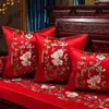 Poduszka dekoracje domu poduszka okładka chiński styl luksus haftowa salon sofa sofa drewniana talia