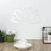 Figurines décoratives Metal Lotus Flower Wall Art Crect Out Signes pour la maison de chambre à coucher Farmhouse Yard Patio Clôture Accents suspendus