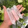 Bijoux 100g Natural Rock Quartz Point de colonne de pierre brute décoration Ornement Ornement de guérison clair Guérissages Collectibles Diy Pendant