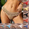 Frauen Badebekleidung Frauen sexy Taschen Bikini Stricken Badeanzug gepolstert Strandkleidung Spitze Bayan 2024 MAILLOT DE BAIN FEMME