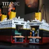 Building block compatible model boy puzzle assembly cruise ship large ship toy