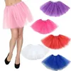 Vrouwen zomer vintage tule rok volwassen fancy ballet dancewear feest kostuum baljurk mini 240418