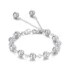 Chain Silver Color Beautiful Bracelets Noble Top Pretty Fashion Wedding Party Cute Lady Nice Ball Women Bracelet Jewelry Y240420