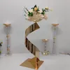 Zwarte kaarsenhouders bloemen vaas kandelaar centerpieces Road Lead Candelabra centerpieces Wedding Porps Christmas Decoratie