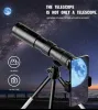望遠鏡10300x40mmスーパーズームモノクーラー望遠鏡双眼鏡bak4prismボディスチールテイクフォト4kビデオローライトナイトビジョンキャンプ
