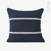 Kudde Light Luxury Model Room Bedside Pillows Are Nordic Simple Grey and Blue Stitching El Living Sofa S