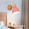 Wandlampe Makaroon 6 Farblenkkopf E27 85-285V Nordische Lichter am Nachtleuchten modernes Licht für Schlafzimmer