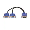 VGA Splitter Cable 1 Computer to Dual 2 Monitor Adapter Y Splitter Male to Female VGA Wire Cord for PC Laptop Hardware Cables