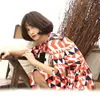 Casual Dresses 2024 Korean Summer Women's V-neck Split Style Slim Fit Wrap Skirt Long Dress Fragmented Flower