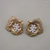 Stud Earrings French Court Ancient Pearl Ear Clip Jewelry