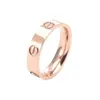 Designer Fashion Carter Classicarter Ring Gold plaqué 18K LUMBRE LUXEUR HIGH Edition étroite large Diamond Single Three Mens and Womens