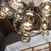 Kronleuchter Bernsteinglas LED Lange Rohrlampen minimalistischer nordischer Designer Wohnzimmer Esstisch Schlafzimmer Nacht