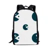 Bags -Spiel Retro Gaming School Rucksack 16inch Buchtasche Daypack für Mädchen Teenager Jungen gedruckte Schulback School Supplies Rucksack