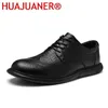 Scarpe casual vera in pelle d'affari formali formali uomini di lusso maschi di mucca di alta qualità oxfords da uomo grande dimensione