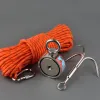 Accessories Double Sided 300500kg Magnet Fishing Kit Neodymium Magnets Rope Claw Gloves Glue Plastic Shovel Bag Magnetic Recovery Saage