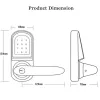 Controllo Smart Hotel Lock TTLOCK BUETOOTH WiFi Lock KiyPad Smart Sblocco blocco di controllo telecomandata Dynamic Codice blocco blocco della scheda Ic Blocco